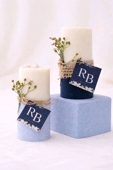 Velas na Base de Gesso Personalizadas Lembrancinhas