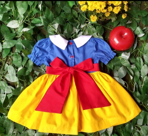 Vestido Branca de Neve ( 1 e 2 anos)