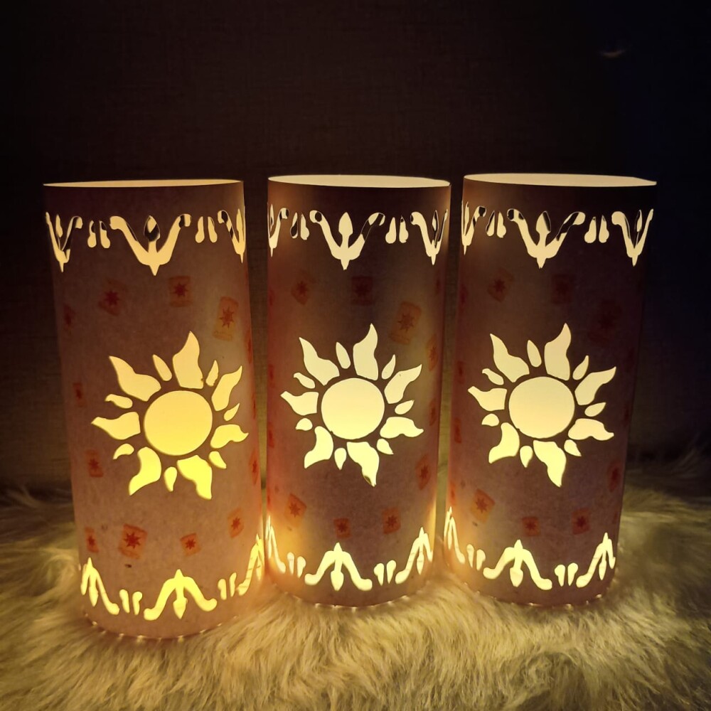 Lanternas Rapunzel, Enrolados, SEM vela de led