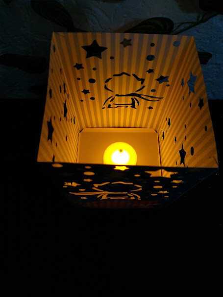Lembrancinha Luminaria de papel 240g, Pequeno Principe SEM vela d