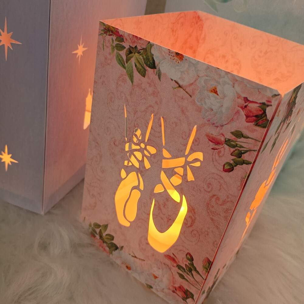 Lembrancinha Luminaria de papel 240g, Balé, Bailarina COM Vela d