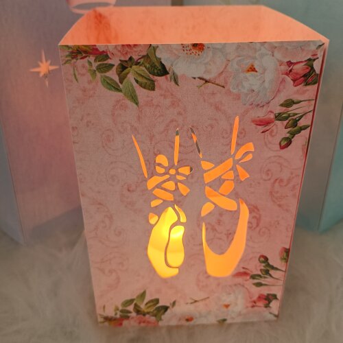 Lembrancinha Luminaria de papel 240g, Balé, Bailarina COM Vela d