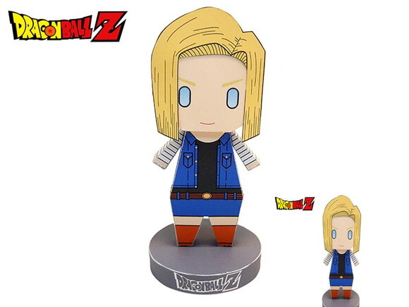 Arquivo de Corte : Android 18 Dragon Ball Z em Papel.