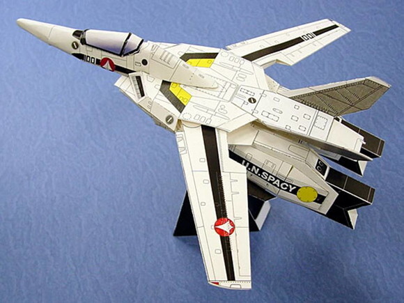 Arquivo de Corte : Nave Espacial Valkyrie em papel artesanal
