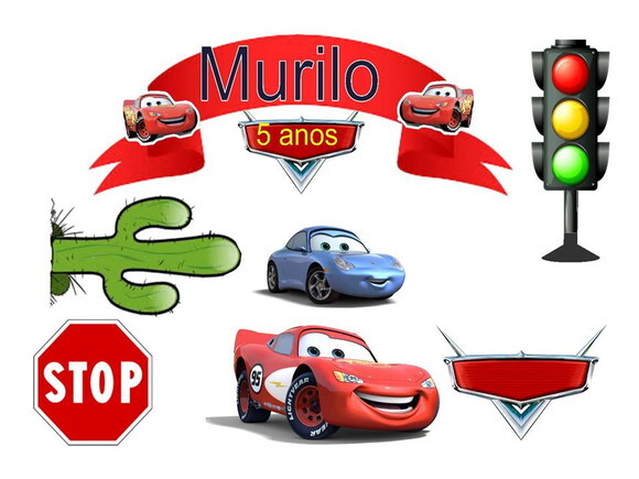 Arquivo de Corte : Topo de Bolo McQueen - Studio.