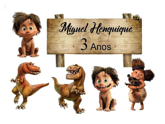 Arquivo de Corte : Topo de Bolo Os Croods - Studio.