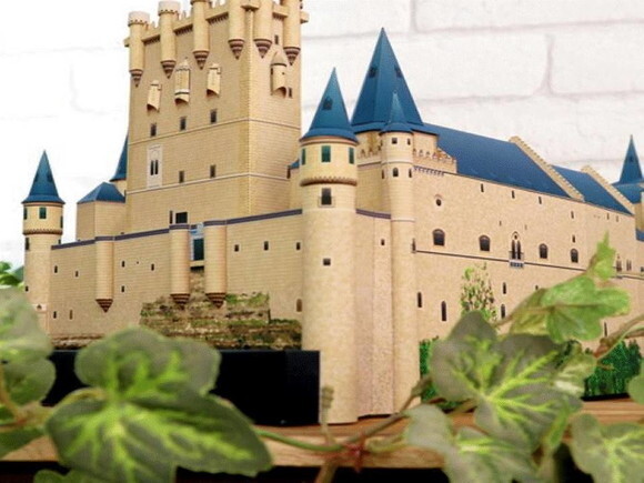 Arquivo de Corte 3d : Castelo Alcázar de Segóvia da espanha.