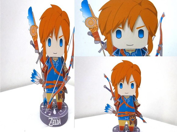 Arquivo de Corte A lenda de Zelda/Sopro da natureza em papel
