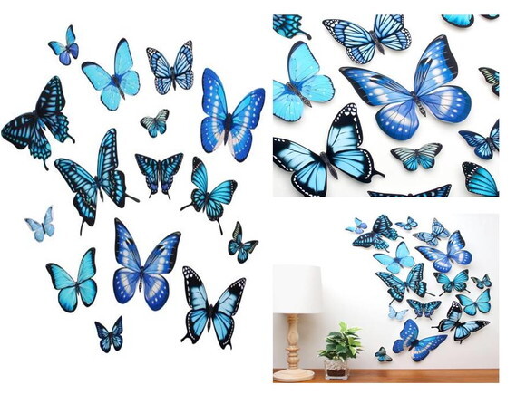 Arquivo de corte Adesivos 3D de parede Borboleta de papel.