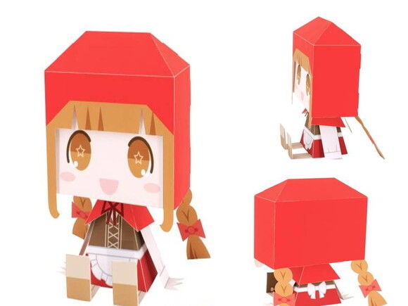 Arquivo de Corte Chapeuzinho Vermelho em papel.