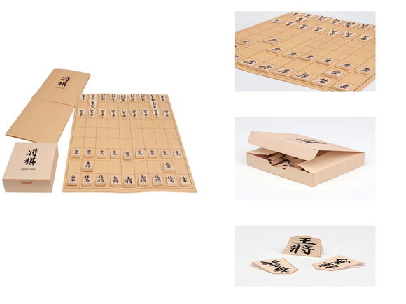 Arquivo de Corte Jogo de Xadrez Japonês Shogi em papel.
