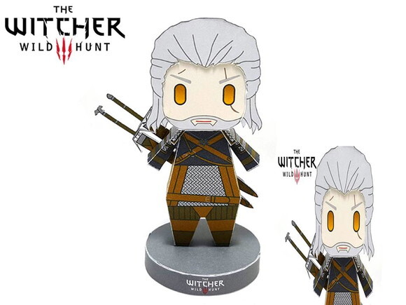 Arquivo de Corte The Witcher - Geralt em papel.