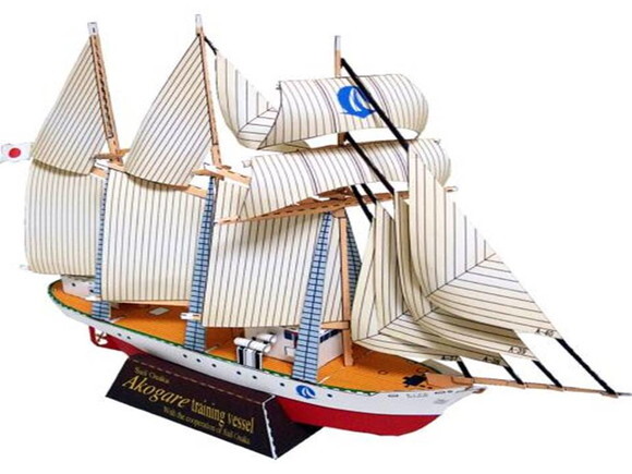 Barco a vela Akogare / Papercraft Digital.