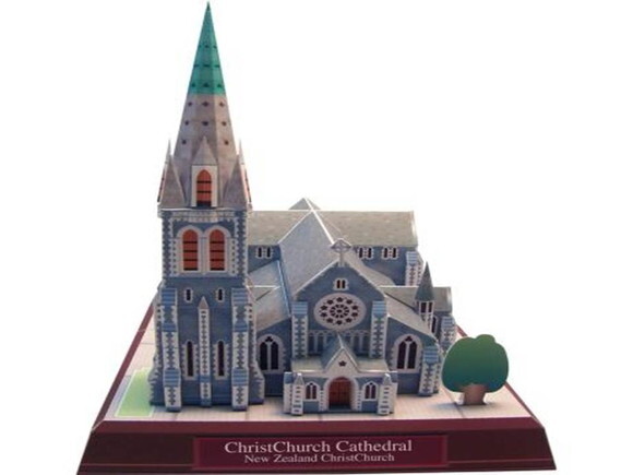 Catedral Christchurch, Nova Zelândia / Maquete 3d Papercraft