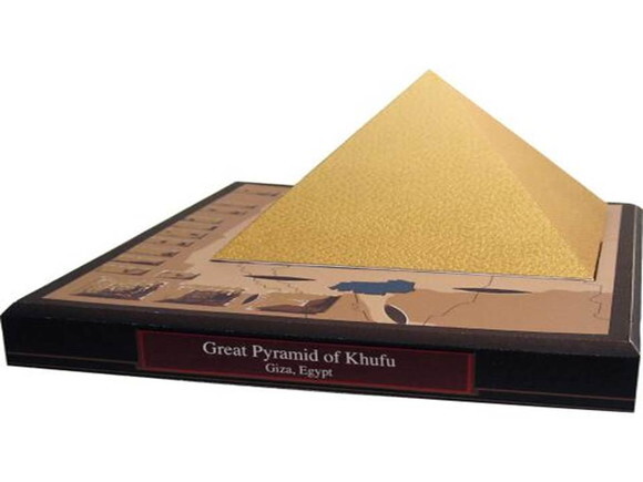 Grande Pirâmide de Khufu, Egito / Maquete 3D papercraft.
