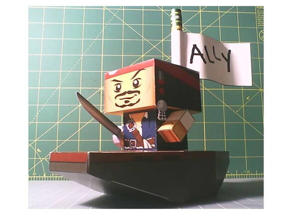 Lego Jack Sparrow de papel Piratas do Caribe/ Papercraft 3d.