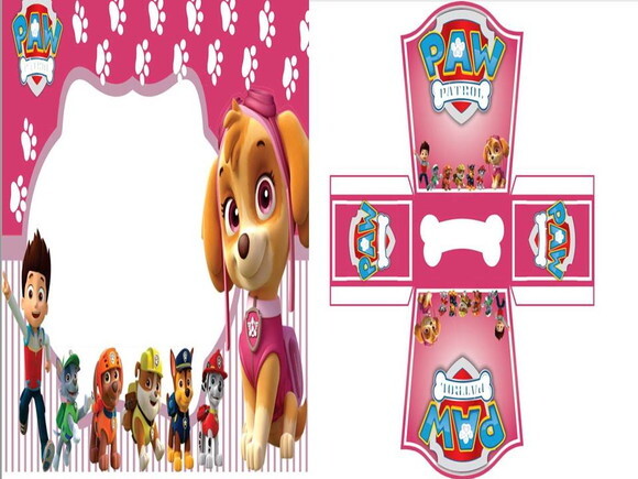Kit digital Patrulha Canina Rosa.