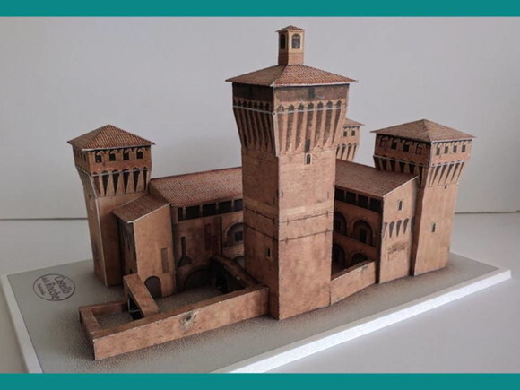 Maquete De Papel Castelo Delle Rocche Itália/ Papercraft 3d.