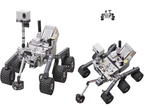 Miniatura de papel Rover explorador de marte/ Papercraft 3d.