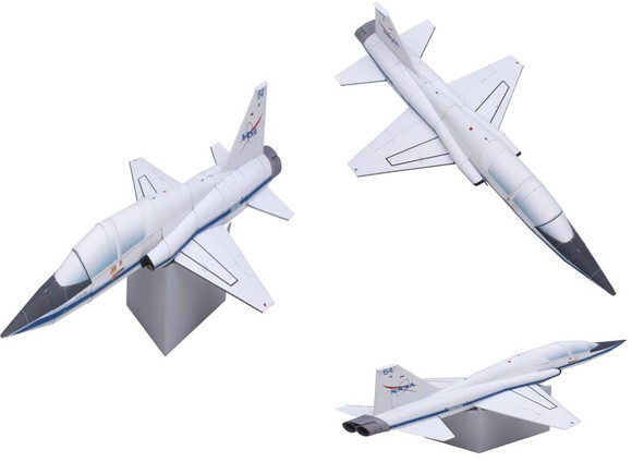Miniatura de papel Nave Espacial T-38A N Talon/Papercraft 3d
