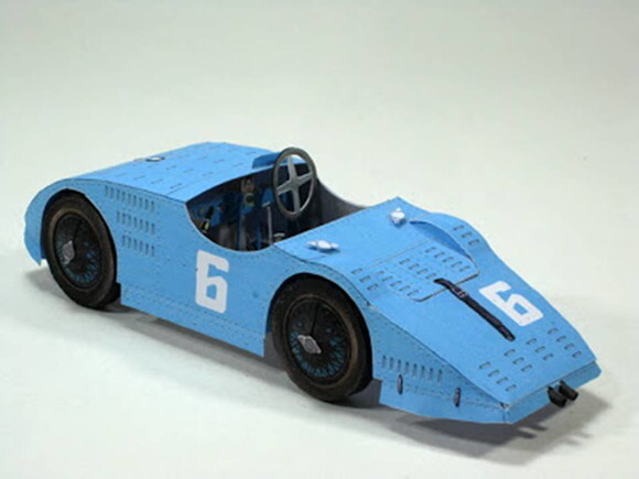 Miniatura em papel : Veículo Bugatti / Papercraft 3d.