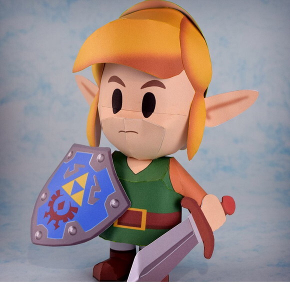 Miniatura de papel Zelda O Despertar do Link/ Papercraft 3d.