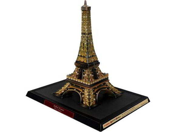 Miniatura em papel Torre Eiffel (noite) França/ Papercraft.
