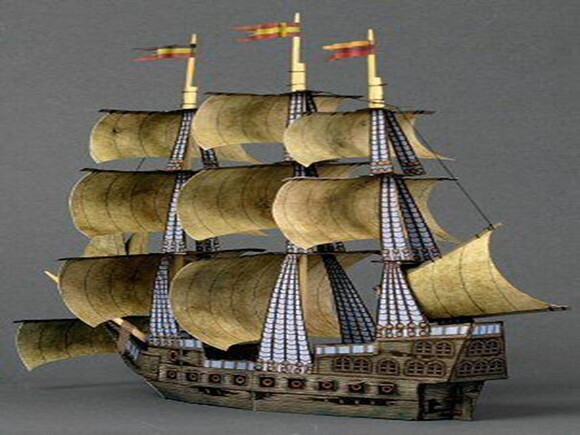 Navio Fantasma 3d de Papel / Papercraft Digital.