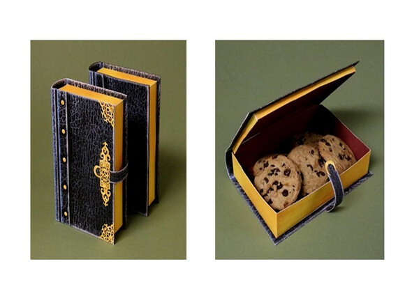 Papercraft 3d do Livro Seguro de Filigranha Preto.