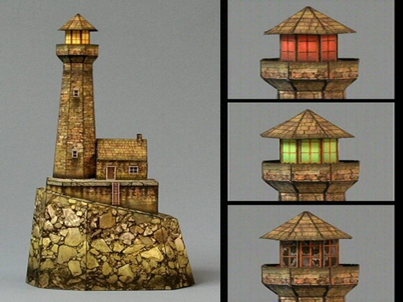 Papercraft De um Farol Assombrado/ Maquete 3d.