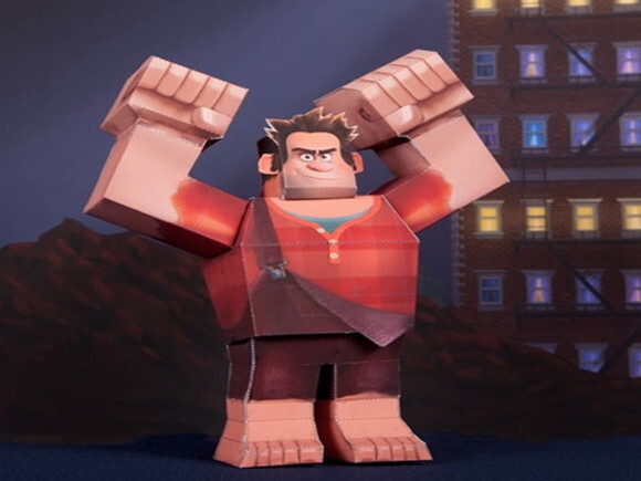 Papercraft Detona Ralph da Disney.