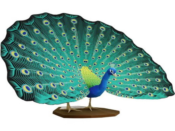 Pavão indiano / Papercraft Digital.