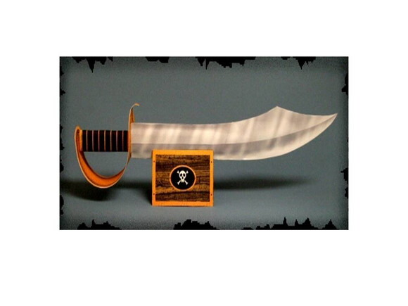 Projeto Espada Pirata Decorativa de papel/ Papercraft 3d.
