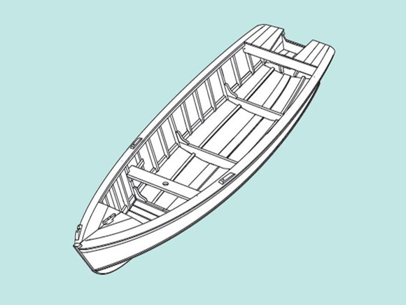 Projeto P/ Construir Barco de pesca artesanal em madeira.