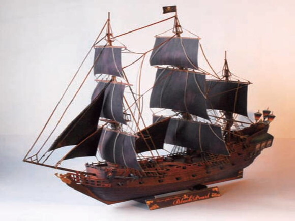 Projeto Papercraft Navio Pirata Pérola Negra/ Maquete 3d.