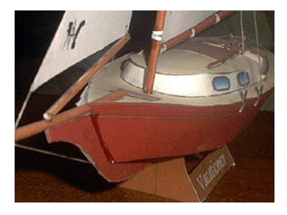 Projeto Papercraft Veleiro de veraneio/ Maquete 3d.