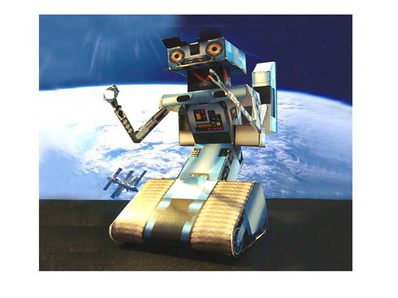 Robô de papel Johnny Five Space Toy/ Papercraft 3d.