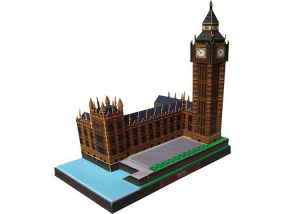 Torre Bigben, Inglaterra / Maquete 3D papercraft.
