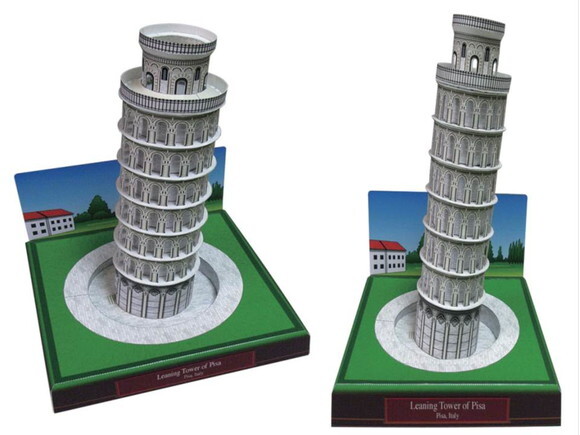 Torre pendente de Pisa, Itália / Papercraft Digital.
