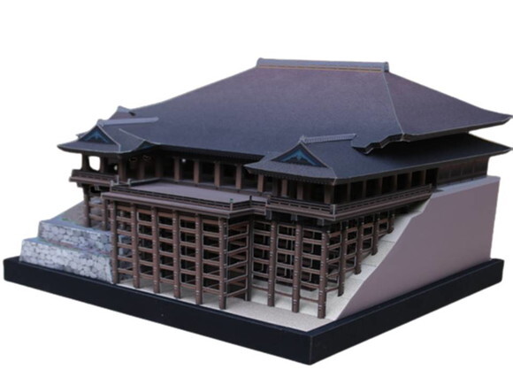 Templo Kiyomizu-dera, Japão / Maquete 3d Papercraft Digital.