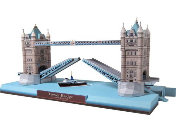 Tower Bridge, Inglaterra / Papercraft Digital.
