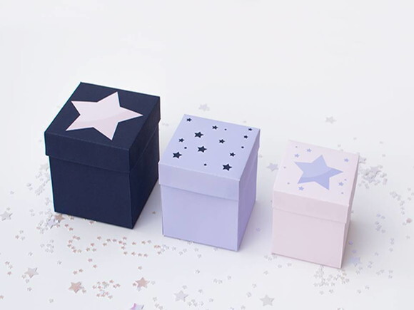 Arquivo de Corte : Caixas de estrelas em PDF.