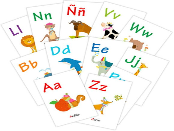 Arquivo de Corte : Cartões do alfabeto (Espanhol) em PDF.