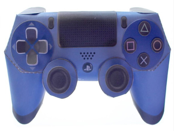 Arquivo de Corte : Controle PS4 em Papel Artesanal.