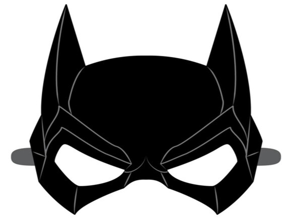Arquivo de Corte : Máscara da Batgirl em PDF.
