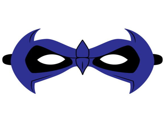 Arquivo de Corte : Máscara do Robin em PDF.