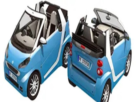 Arquivo de Corte 3d : Mercedes Benz Smart Cabrio/ Papercraft