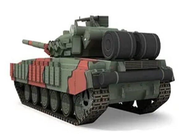 Arquivo de Corte 3d : Tanque de Guerra Russo em papel.