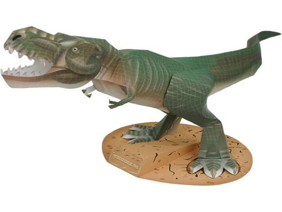 Arquivo de Corte 3d : Tiranossauro Rex em papel.