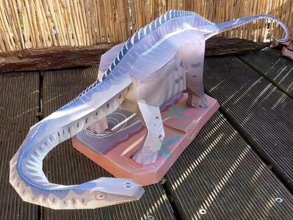 Arquivo de Corte 3d : Superssauro em papel artesanal.